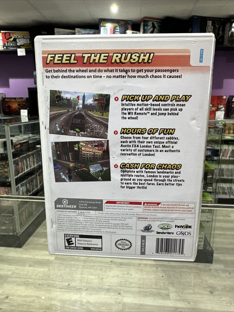 London Taxi: Rush Hour (Nintendo Wii, 2008) CIB Complete Tested!