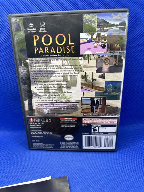 Pool Paradise (Nintendo GameCube, 2004) CIB Complete - Tested