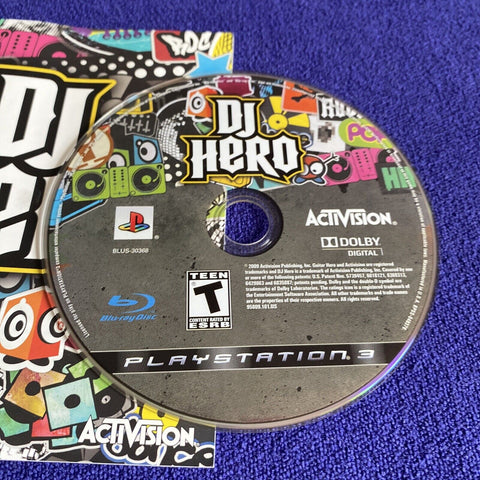 DJ Hero 1 + 2 PS3 Lot (Sony PlayStation 3, 2010) Complete - Tested!