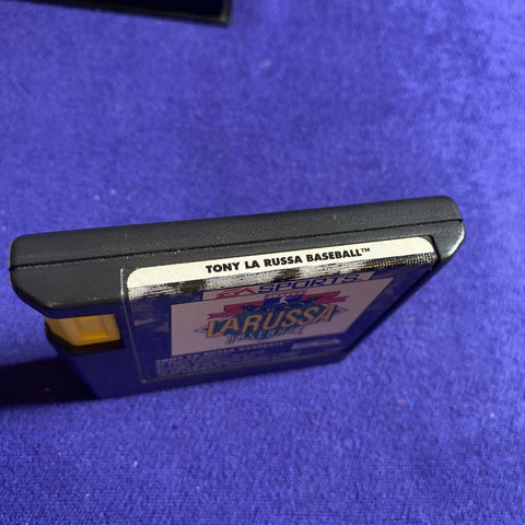 Tony La Russa Baseball (Sega Genesis, 1993) Authentic w/ Stat Cards - Tested!