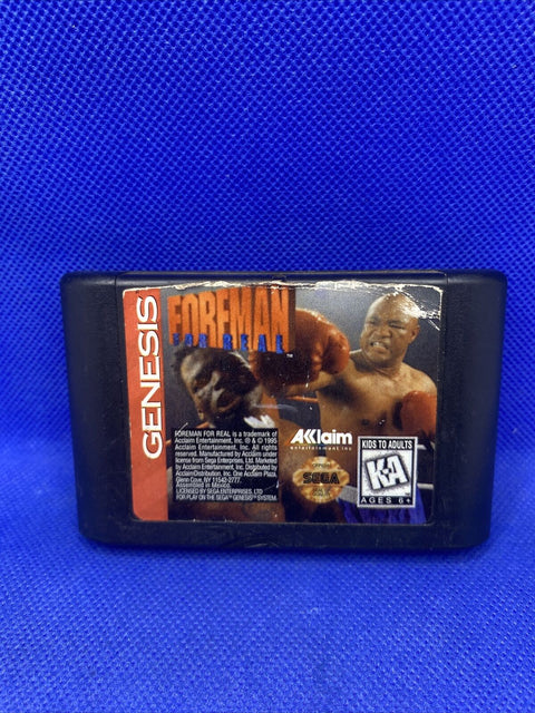 Foreman for Real (Sega Genesis, 1995) Authentic Cartridge Only - Tested!