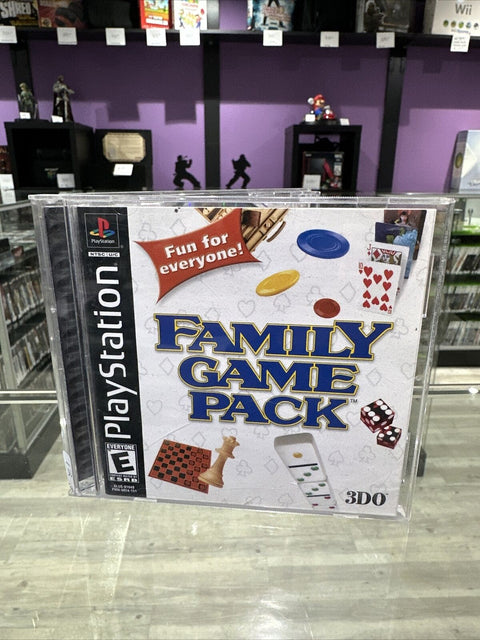 Family Game Pack (Sony PlayStation 1, 2000) PS1 CIB Complete Tested!