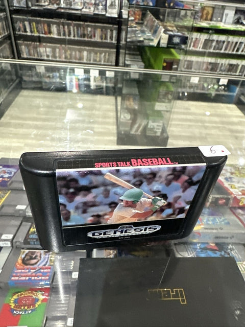 Sports Talk Baseball (Sega Genesis, 1992) Authentic Tested