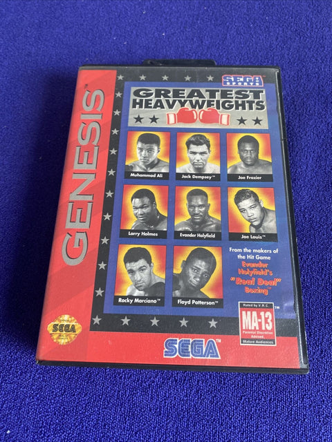 Greatest Heavyweights (Sega Genesis, 1993) Authentic In Box - Tested!