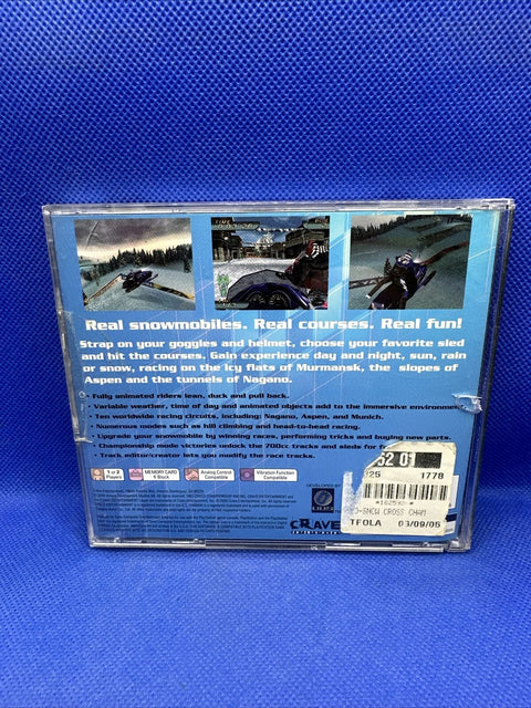 Sno-Cross Championship Racing (Sony PlayStation 1, 2000) PS1 Complete Tested