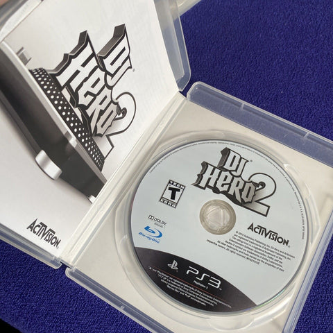 DJ Hero 1 + 2 PS3 Lot (Sony PlayStation 3, 2010) Complete - Tested!