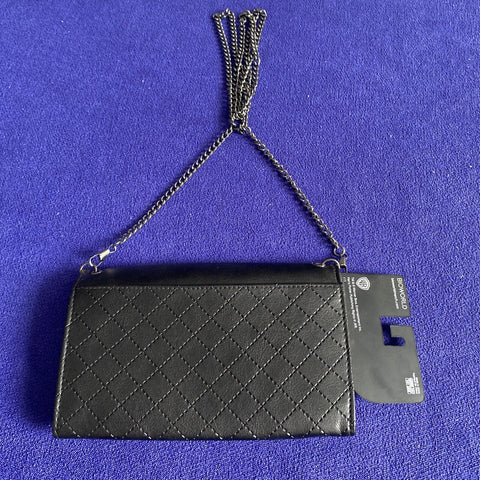 NEW! Harry Potter Deathly Hallows Faux Leather Purse Wallet + Chain Button Close