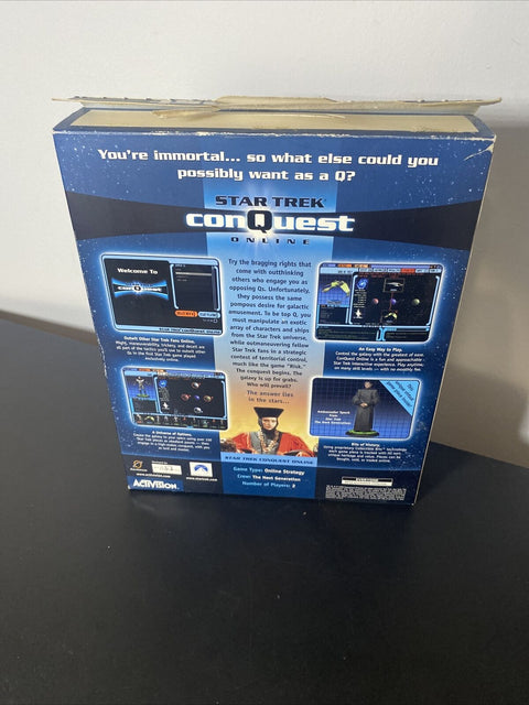 Star Trek Conquest Online (PC, 2000) Open Big Box, Game NEW + SEALED!
