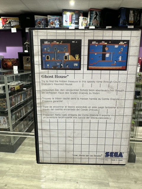 Ghost House The Sega Card (Sega Master System, 1986) SMS Complete Tested!