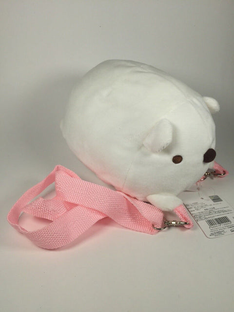 Sumikko Gurashi Shirokuma Plush White Polar Bear Purse Bag w/ Strap - San-X
