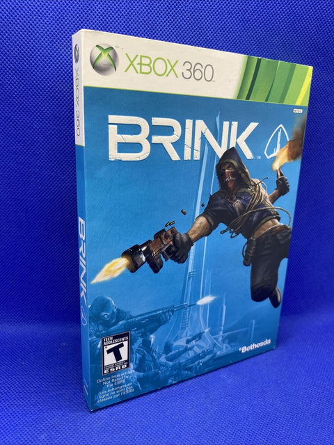 Brink (Microsoft Xbox 360, 2011) CIB Complete w/ Slip Cover - Tested!