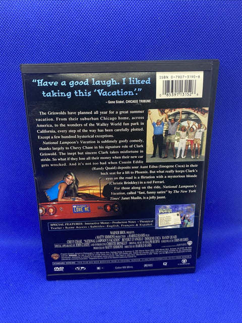 Lot Of 2 National Lampoons Vacation + Vegas DVDs - Chevy Chase - Tested!