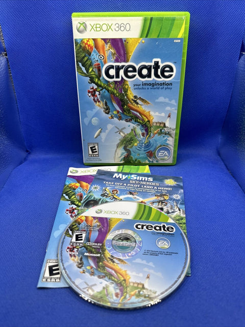 Create (Microsoft Xbox 360, 2010) CIB Complete - Tested