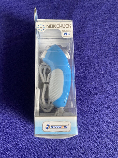 NEW! Hyperkin Blue (M05506-BU) Controllers/Nunchucks For Nintendo Wii / Wii U