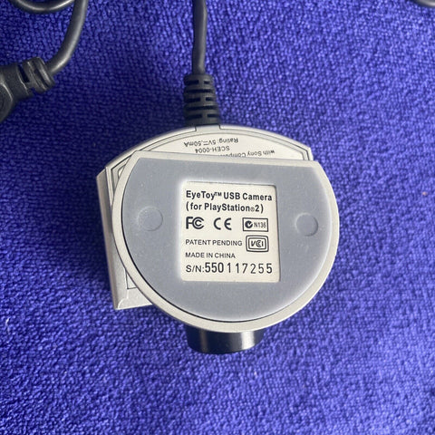 Official OEM Sony PlayStation 2 PS2 Silver Eye Toy Camera - Tested