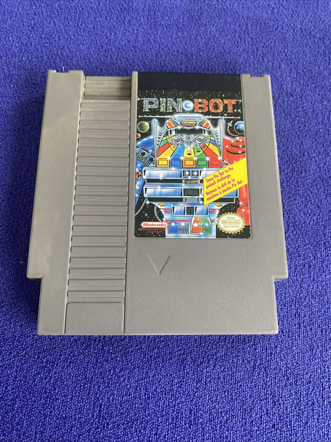 PinBot (Nintendo NES, 1990) Authentic In Box - No Manual - Tested!