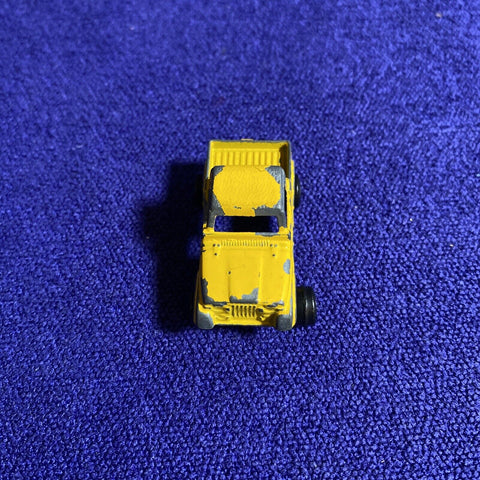 Tootsietoy Jeep CJ Yellow Pickup Safari Truck 2” Chicago USA 1969
