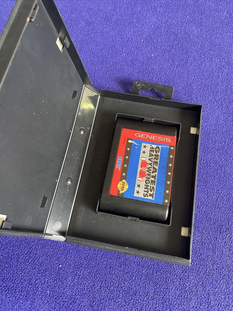 Greatest Heavyweights (Sega Genesis, 1993) Authentic In Box - Tested!