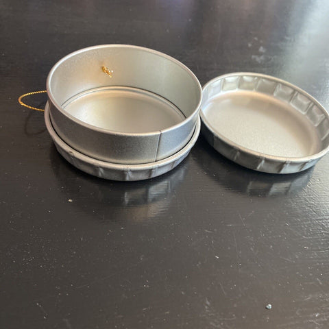 Vintage Coca-Cola Bottle Cap Tin + Ornamenet - Trim a Tree Collection Santa