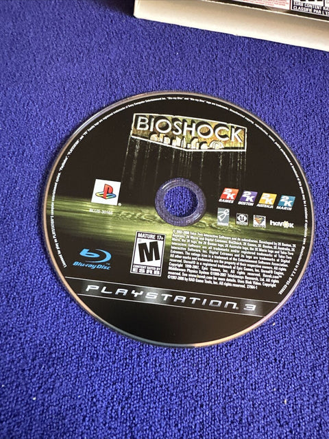 BioShock (Sony PlayStation 3, 2008) PS3 Complete w/ Slip Cover - Tested!