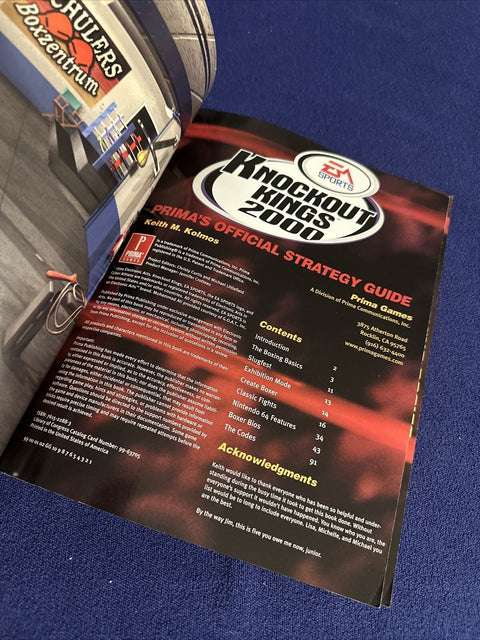 Knockout Kings Official Prima Strategy Game Guide - N64 + PlayStation