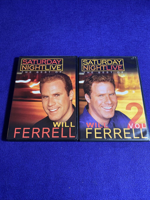 Saturday Night Live: The Best Of Will Ferrell Volume 1 + 2 Lot (DVD, 2003)
