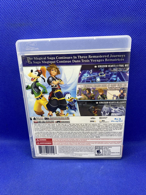 Kingdom Hearts HD 2.5 Remix (PlayStation 3, PS3 2014) PS3 CIB Complete Tested!