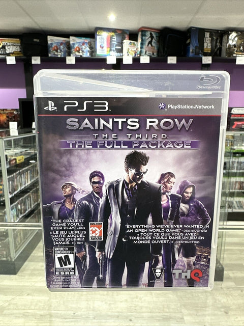 Saints Row: The Third - The Full Package (Sony PlayStation 3, 2012) PS3 Tested!