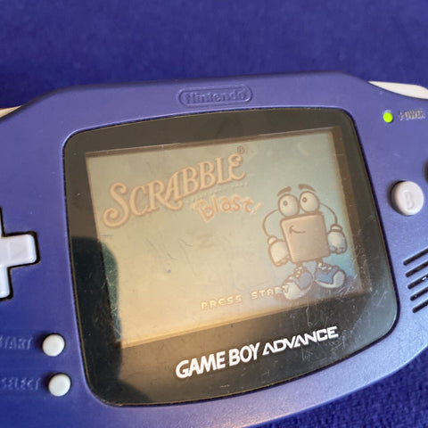 Scrabble Blast (Nintendo Game Boy Advance, 2005) GBA In Box w/ Protector Tested!