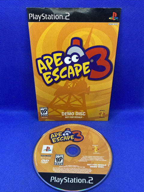 Ape Escape 3 - Demo Disc NFR (Sony PlayStation 2) PS2 w/ Cardboard Sleeve Tested