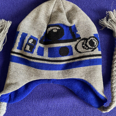 NEW! Star Wars R2D2 Knit Peruvian Winter Beanie Hat Toque NWT w/ Tags