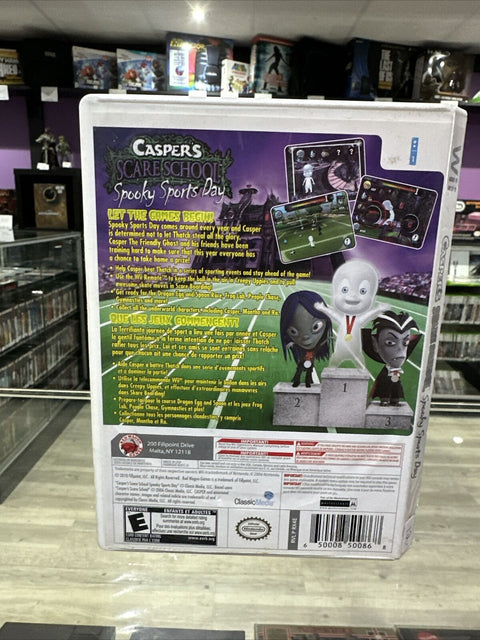 Casper's Scare School: Spooky Sports Day (Nintendo Wii) Complete CIB Tested!