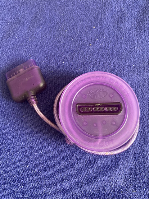 PS2 Mad Catz Controller Extension Cable Extender - Purple 7 Foot