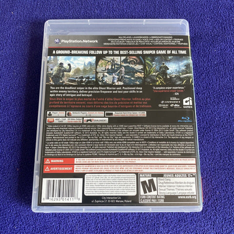 Sniper Ghost Warrior 1 And. 2 Lot PS3 (PlayStation 3) Complete Tested!