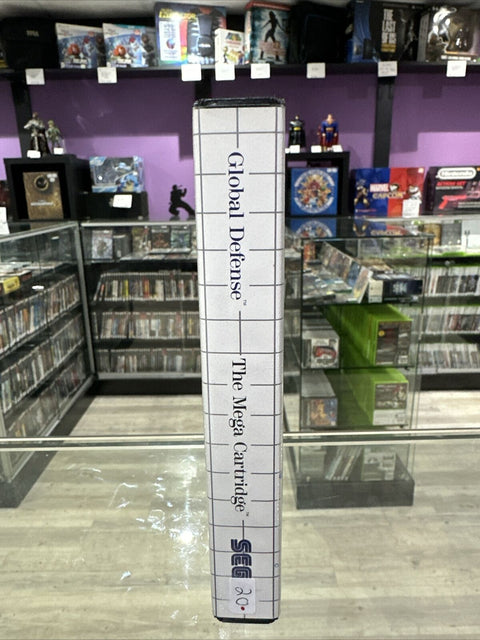 Global Defense (Sega Master System, 1987) SMS CIB Complete Tested!