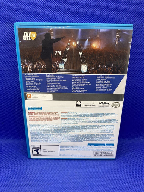 Guitar Hero Live (Nintendo Wii U, 2014) CIB Complete, Tested!