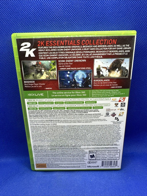 2K Essentials Collection Borderlands Bioshock XCom - Xbox 360 Complete Tested!
