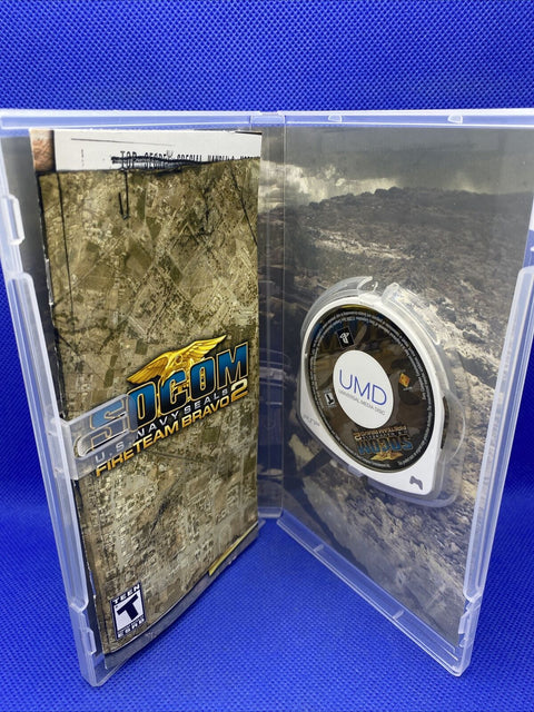 Socom US Navy Seals Fireteam Bravo 1 + 2 Lot (Sony PSP) CIB Complete Tested!