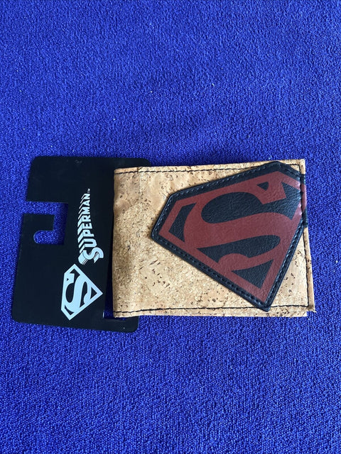 NEW! DC Comics Superman Brown Bi Fold Wallet - NWT Official