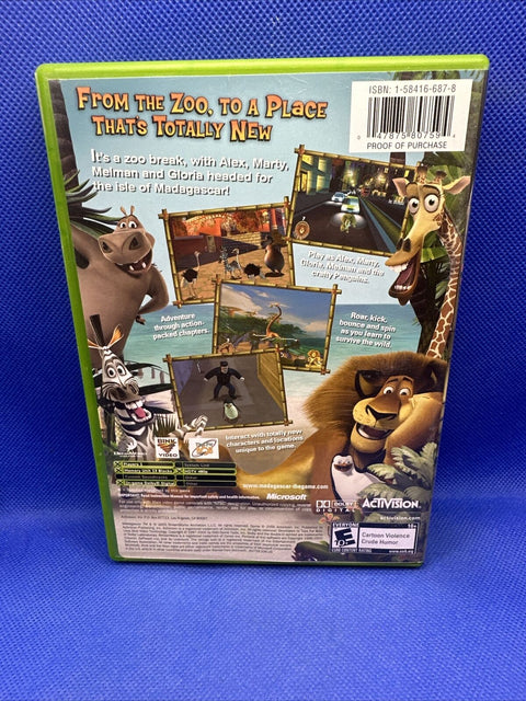 Madagascar (Microsoft Original Xbox, 2005) Complete - Tested!