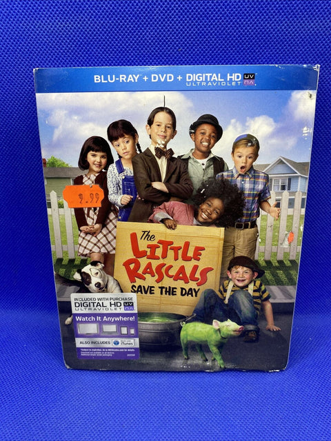 The Little Rascals Save the Day (Blu-ray, DVD, 2014, 2-Disc Set) w/ Slipcover