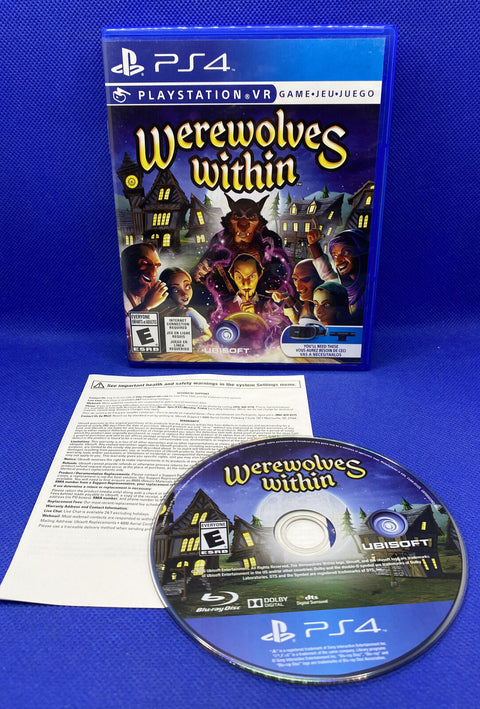 Werewolves Within (Sony Playstation 4, 2016) Playstation VR PS4 - Tested!