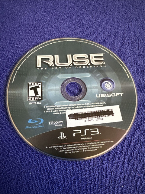 R.U.S.E. Ruse (Sony PlayStation 3) PS3 CIB Complete - Tested!