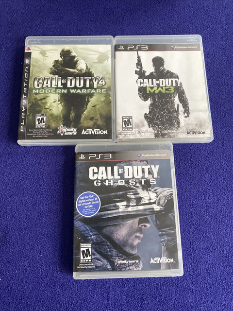 Call Of Duty PS3 Lot - Modern Warfare, 3, Ghosts (PlayStation 3) Complete Tested