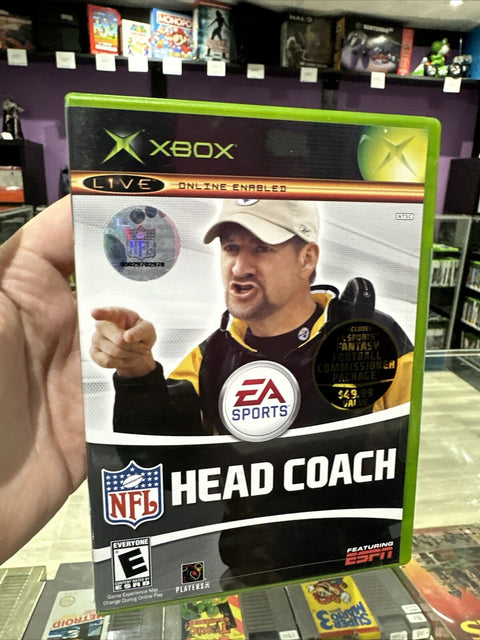 NEW! NFL Head Coach (Microsoft Original Xbox, 2006) *No Plastic*
