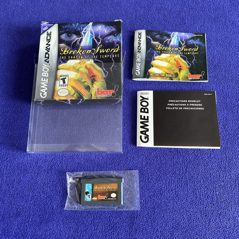 Broken Sword The Shadow of the Templars (Nintendo Game Boy Advance) GBA Complete