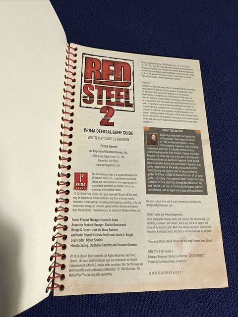 Red Steel 2 by David Hodgson - Prima Essential Game Strategy Guide