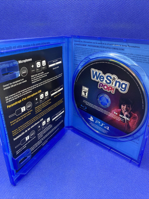 We Sing Pop! (Sony Playstation 4, PS4) CIB Complete - Tested!