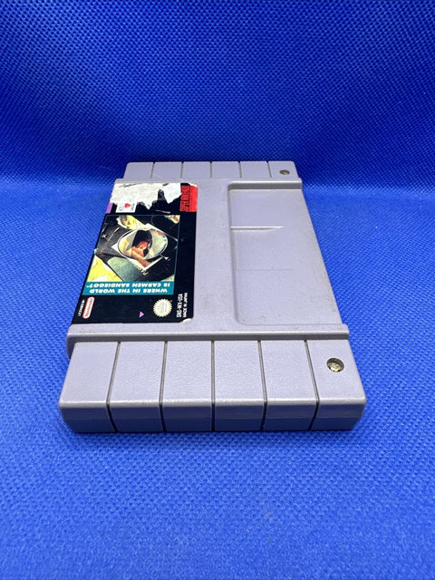 Where In The World Is Carmen Sandiego (Super Nintendo, SNES) Authentic Tested