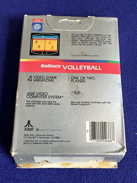 Real Sports Volleyball - Atari 2600 - CIB Complete In Box - Tested!